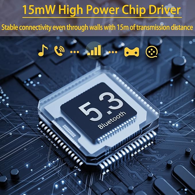 FAAEAL Bluetooth 5.3 Wireless Earbuds with Wireless Charging Case,Waterproof Stereo Headphones in Ear Built in Mic Headset Premium Sound with Deep Bass for Sport(Grey)