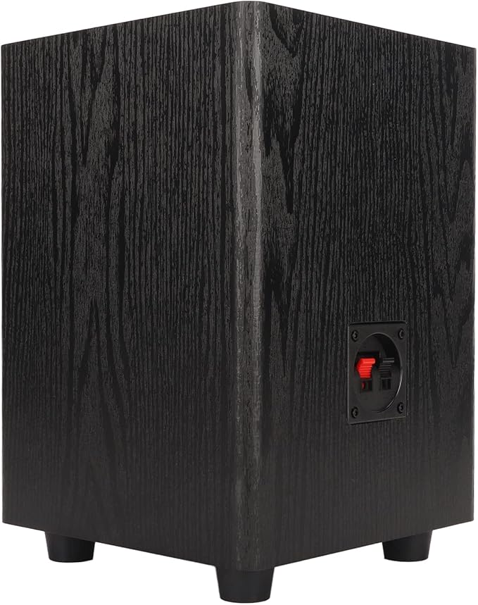 ASHATA Active Bluetooth Bookshelf Speaker, 150W Passive Bookshelf Speaker Subwoofer, 6.5 inch Home Theater Subwoofer Bookshelf Home Speaker Deep Bass Unit with 40mm High Vibration Damping Horn, Wooden