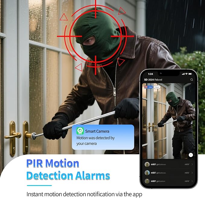 Mini Indoor Wireless WiFi Camera Small Home Security Cameras Tiny Body Small Outdoor Camara Nanny Cam Pet Dog House Security Camaras micro Door Room Cam Clear Night Vision and Motion Detection Monitor