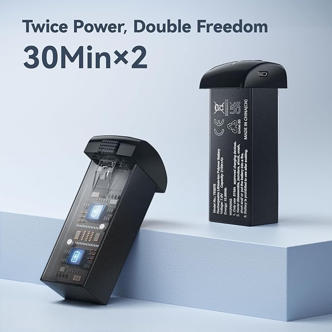 Ruko F11MINI Drone with Camera 4K, Under 249g, 60 Mins Flight with 2 batteries, 5GHz Transmission, GPS Auto Return, Brushless Motor, Foldable and Lightweight, FPV Quadcopter for Beginner, Adults