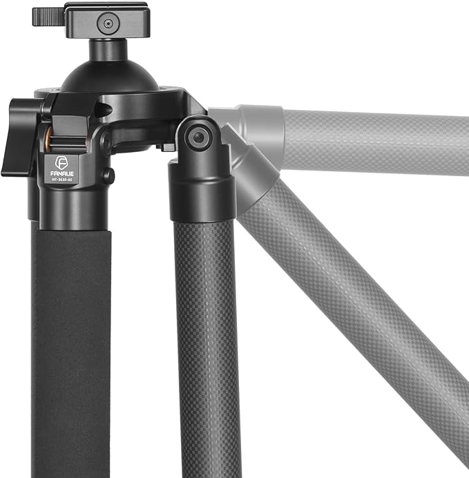 FANAUE HT-3630-65 Carbon Fiber Tripod with 65mm Ball Head – 360° Rotation, ARCA-Swiss Quick Release – 30KG Load, Lightweight & Heavy Duty,Photography, Hunting & Outdoor Activities