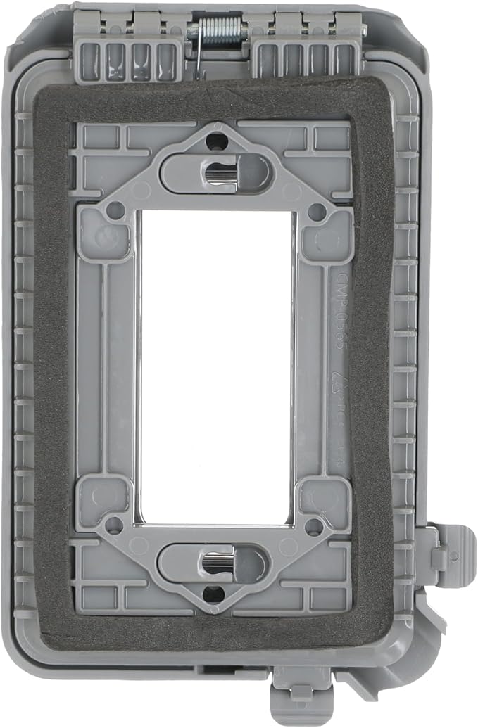 TAYMAC ML500 Single-Gang Mount 16-in-1 Flat Nonmetallic Weatherproof Vertical/Horizontal, 1-Pack, Gray
