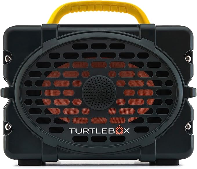 Turtlebox Original Gen 3: Portable Outdoor Bluetooth Speaker – Ultra-Loud (120dB), Waterproof (IP67), Rugged, Impact-Resistant, 3-Day Battery | Party Mode: Unlimited Pairing Stereo, Green/Yellow