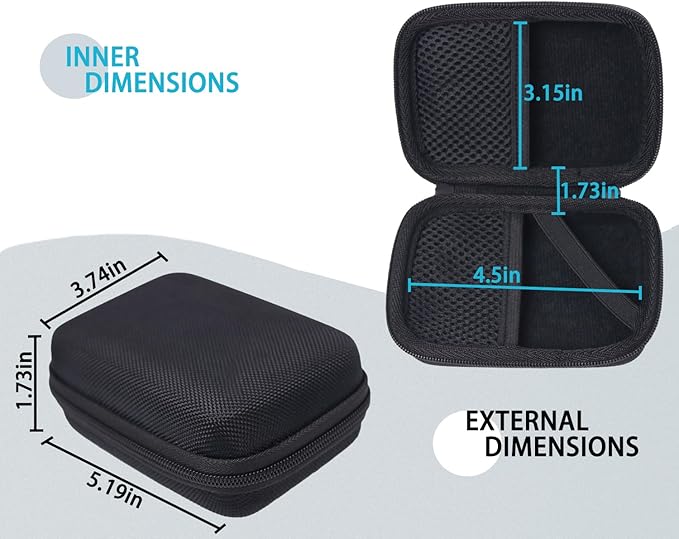 Hard Protective Travel Case Compatible with Mini Body Camera, Wearable Action Body Cam,Thumb Action Camera