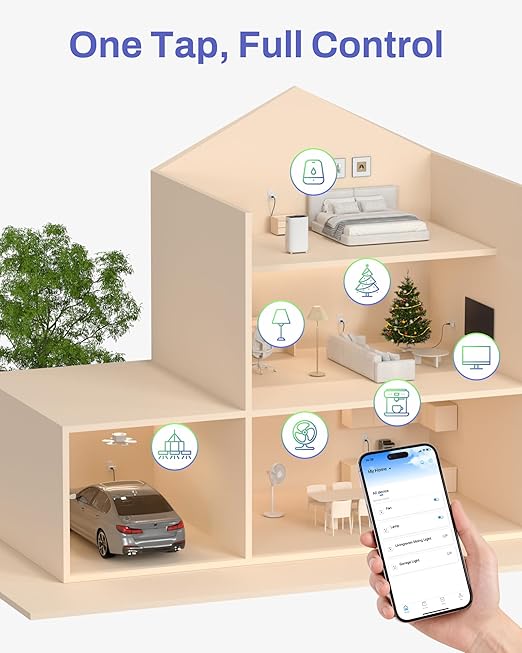 BN-LINK WiFi & Bluetooth Smart Plug, Heavy Duty Smart Timer Outlet Works with Alexa & Google Home Assistant, Remote & Group Control, No Hub Required, ETL & FCC Certified, 2.4GHz WiFi Only, 4 Pack