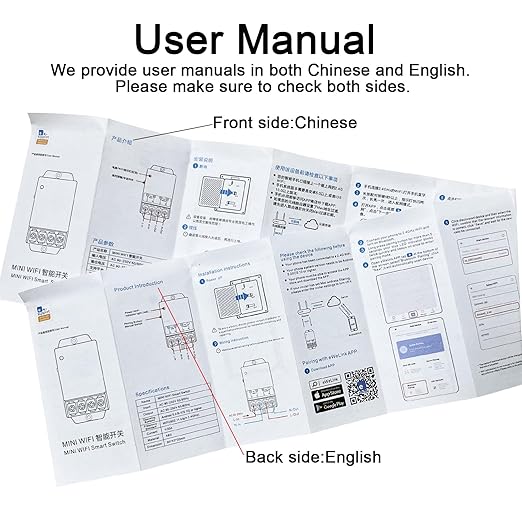30A Hight Power WiFi Wireless Smart Switch, DIY Module for Smart Home Automation, ewelink APP Remote Control, Timer, Compatible with Alexa & Google Home