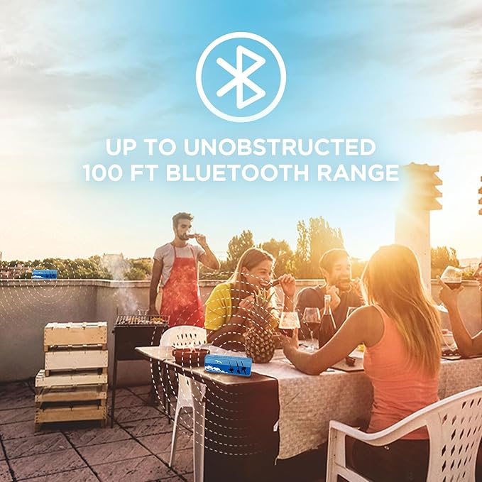 OontZ Pro Portable Bluetooth Speaker 5.0, 2 Pack - 21W High-Power Audio, Deep Bass Boost, Dual Stereo Pairing, IPX7 Waterproof, 100ft Range, Power Bank Feature for Outdoor, Party (Boat Edition, Blue)