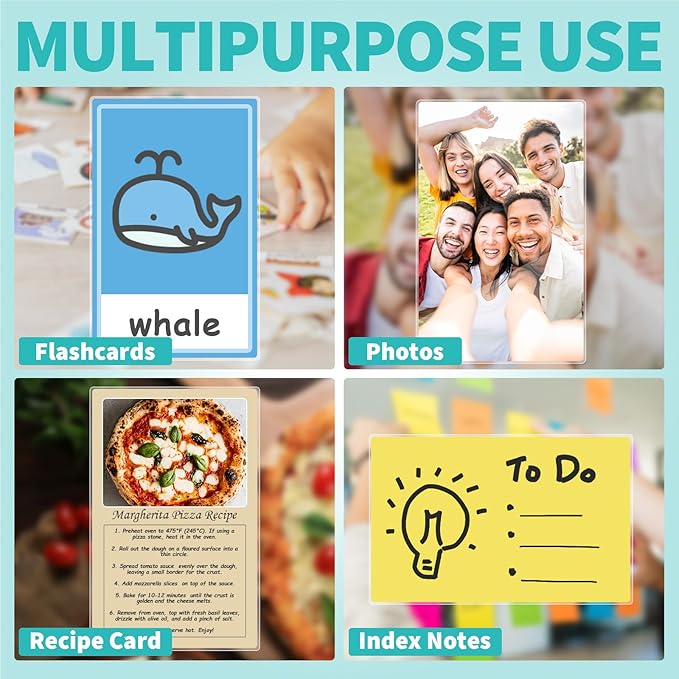 Binditek 100 Pack 5 Mil Thermal Laminating Pouches, 3.5 x 5.5 Inch, Fits Index Card Size, Ultra Clear Laminating Sheets, Heat Seal, Glossy, for ID Badges, Office, and Home Use