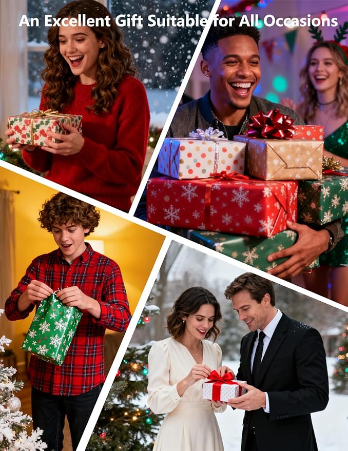 Wireless Earbuds Bluetooth V5.3 Headphones 25H Playtime Waterproof Ear Buds with Mic Lightweight in Ear Earphones for Android/iOS Phone, Birthday White Elephant Stocking Stuffers for Women Men Adults