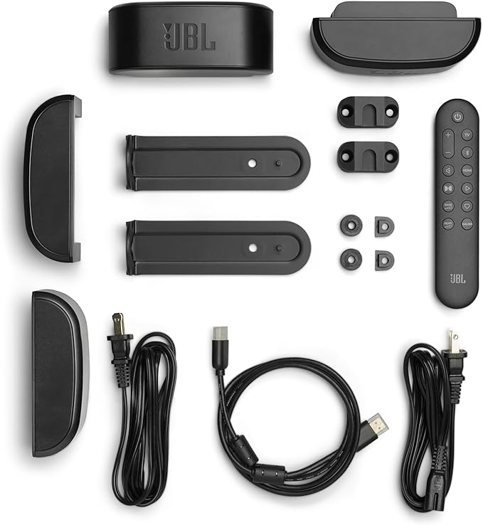 JBL Bar 700MK2-7.1 Channel soundbar System with Detachable Speakers and Dolby Atmos®, 780W max Output Power and a 10" Wireless subwoofer, Works with Voice Assistant-Enabled Speakers (Black)