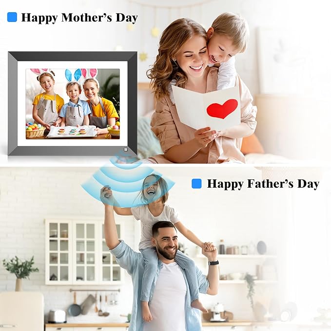 Digital Picture Frame 11" WiFi Photo Frame - 2K IPS Touch Screen, 32GB 2176 * 1600 Smart Picture Frame, Motion Sensor, Share Photos and Videos Via App or Email, Free Cloud Storage, Gifts for Mom Dad