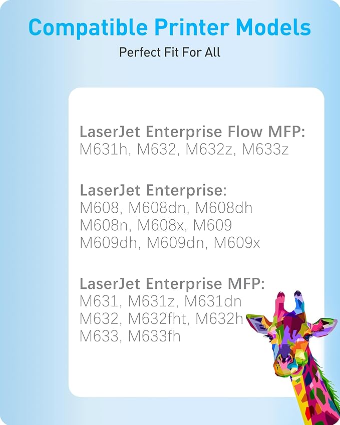 MasaiMara 37Y CF237Y Extra High-Yield Compatible Toner Cartridges Replacement for HP Enterprise M608 M608dn M608n M609dn Enterprise Flow MFP M631h M632z M632h M631dn Printer (Black, 1-Pack)