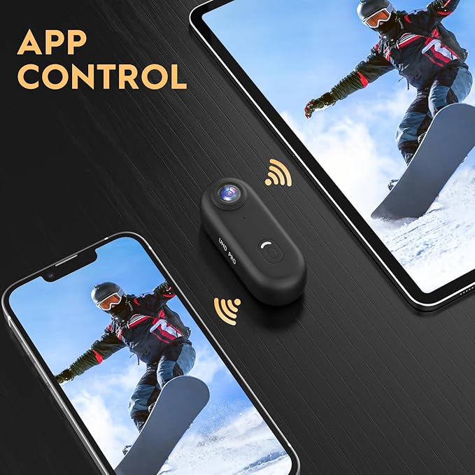 4K Thumb Action Camera, 128GB Wearable Mini Body Cam, with Magnetic Accessories, High Battery Capacity for 2H Vedio Time, Fit for Vlogging, Biking, Diving, Animals Recording