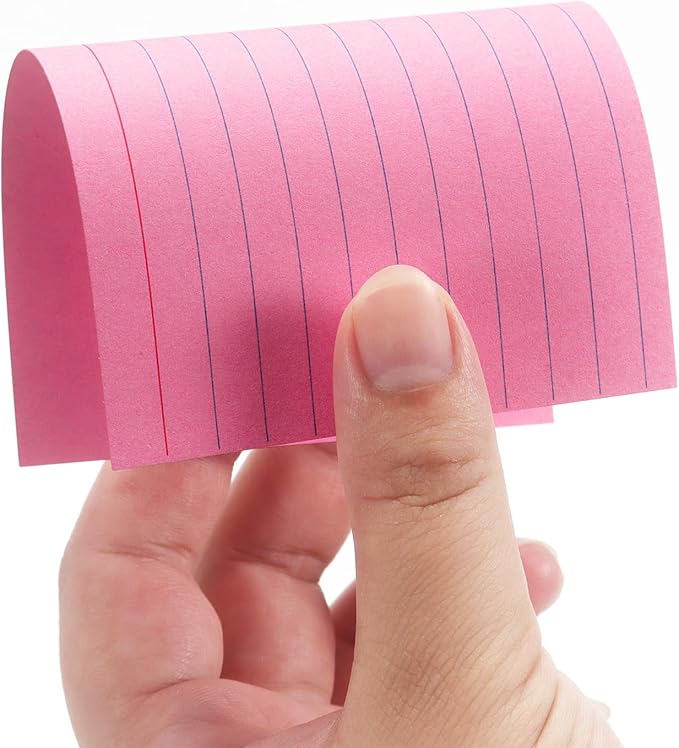 Tamaki Colored Index Cards 3 X 5, Flash Cards Ruled Note Cards for School, 200 Count, Home and Office Flash Cards for studying