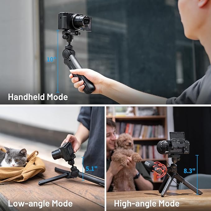 PGYTECH MANTISPOD 2.0 Bluetooth Mini Camera Vlogging Tripod Small Travel Flexible DSLR Pocket Stand Video Vlog Desktop Shooting Selfie Mount with Remote Control