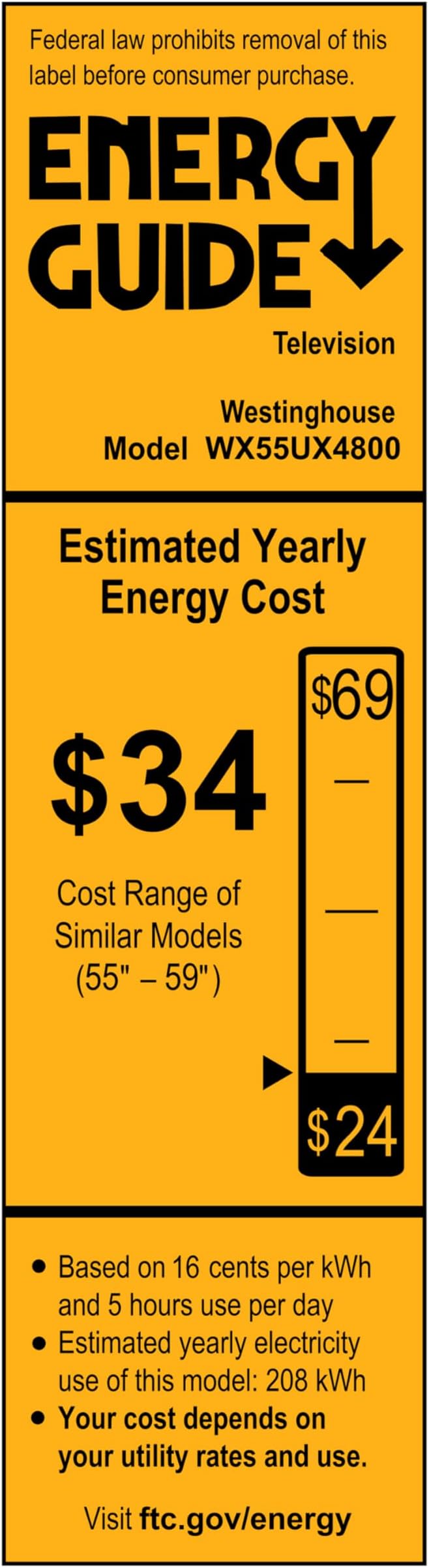 Westinghouse 55-inch Smart TV, 4K UHD Xumo TV w/ HDR10, Voice Remote, Dolby Vision, Dolby Atmos, Edgeless, Flat Screen LED Television w/Bluetooth, Apple AirPlay, Wi-Fi & Mobile Connectivity