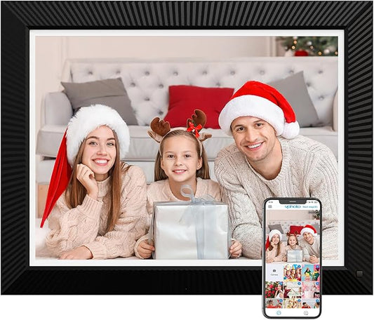 Large Digital Picture Frame 16.2-inch Digital Photo Frame - 32GB Wireless Digital Frame with Touchscreen, Auto Rotate, Wall Mountable, Motion Sensor, Send Photos via Email App Instantly, Warmful Gift