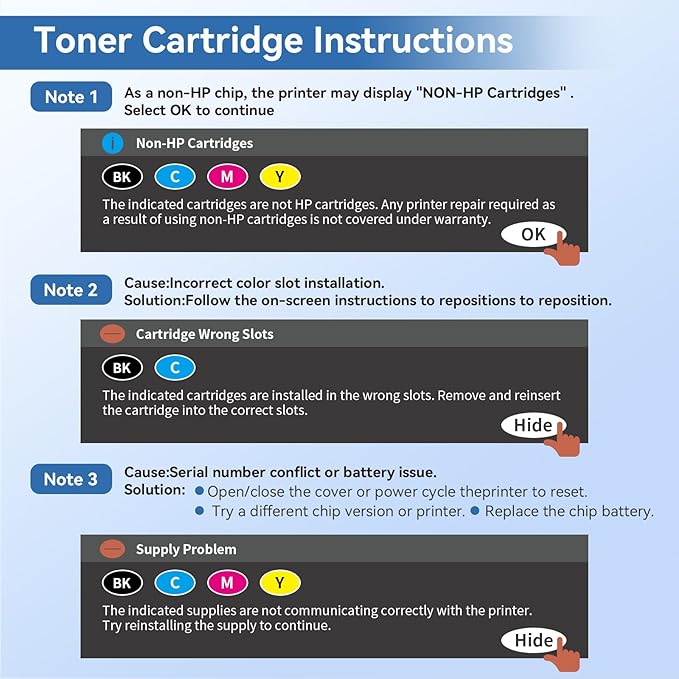 MYTONER 218X Toner Cartridges 4 Pack 3301fdw (with Chip) Replacement for HP 218X W2180X 218A W2180A for Color Laserjet MFP 3301fdw 3301cdw Pro 3201dw 3301sdw Printer Ink Black Cyan Magenta Yellow