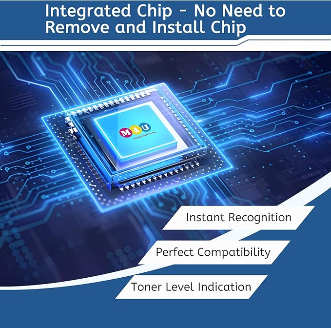 218A Toner Cartridges 4 Pack(with chip) Comaptible with 218A W2180A 218X W2180X, Works with Color Pro 3201 MFP 3301 Series 3201dw MFP 3301cdw 3301fdw 3301sdw(Black Cyan Yellow Magenta)