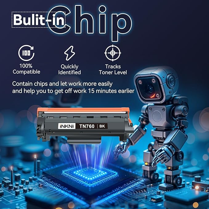 TN760 and 730 Drum Unit Compatible Toner Cartridge Replacement for Brother TN-730/TN-760 730 TN-760 for MFC-L2710DW MFC-L2750DW DCP-L2550DW HL-L2350DW HL-L2395DW HL-L2370DW (3Pack)