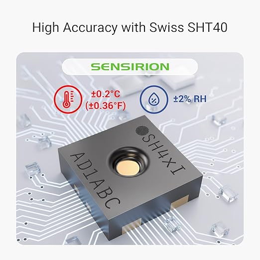 YoLink Smart Temp & Humidity Sensor, LoRa Long Range, 2 Year Battery, Indoor Monitoring for Wine Cellar, Bedroom, Nursery, Greenhouse, RV, with App, Email & SMS Alerts, Alexa IFTTT, 2 Pack + Hub