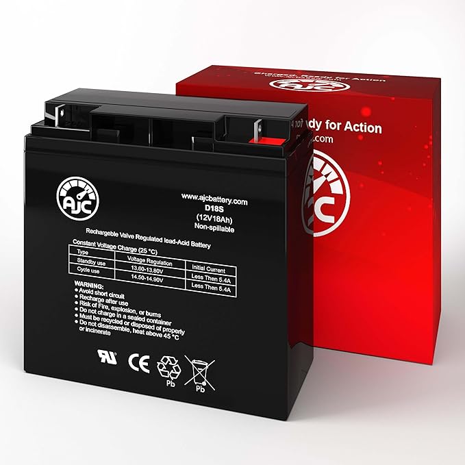 AJC Battery Compatible with APC Smart-UPS 2200XL SU2200XL 12V 18Ah UPS Battery