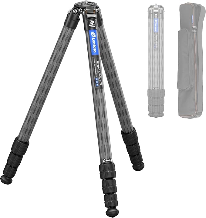 Carbon Fiber Lightweight Travel Tripod, 68" Professional Video Tripod for Mirrorless Camera/DSLR with Carry Bag, Max Load 33.07lb