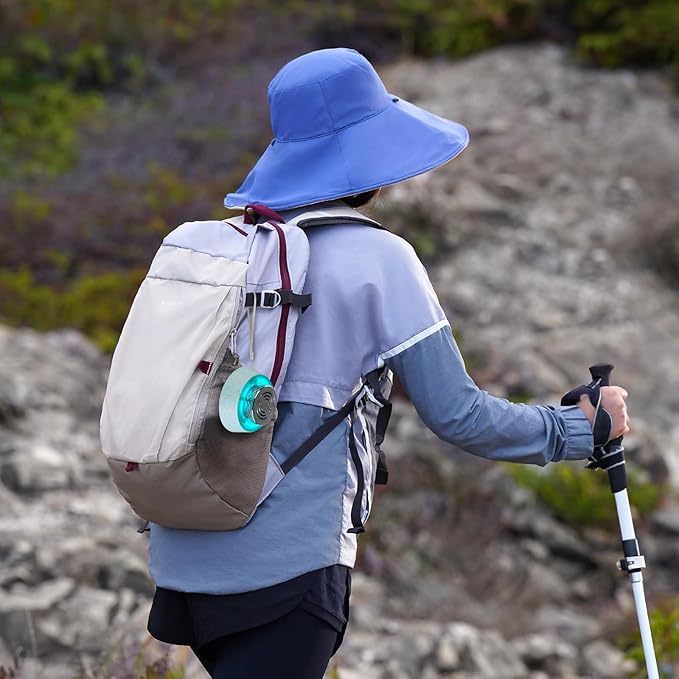 Bluetooth Shower Speaker, IP67 Waterproof Wireless Speaker with Colorful LED Lights, True Wireless 3D Stereo Sound, Portable Outdoor Speakers for Beach, Pool, Kayak, Travel, and Home Use (Blue)