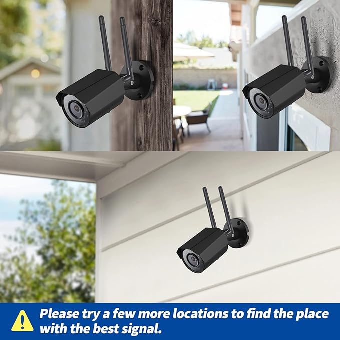 Bingfu Dual Band WiFi Antenna 3dBi SMA Male Antenna(2-Pack) for Wireless Vedio Security IP Camera Recorder Surveillance Recorder Truck Trailer Rear View Backup Camera Reversing Monitor