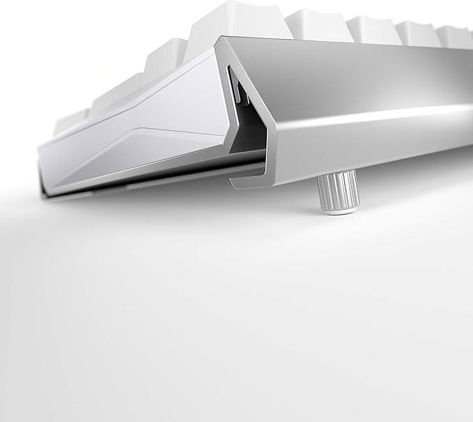 Cherry MX 3.0 S Wired Mechanical Gaming Keyboard. Aluminum Housing Built for Gamers w/MX Red Silent Switches. RGB Backlit Display Over 16m Colors. from The Makers of MX. Full Size. Pure White.