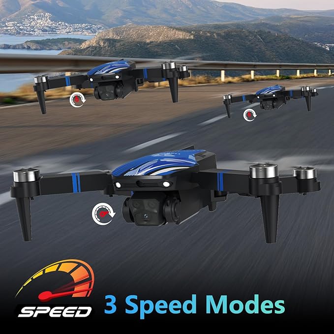 Drone with 4k Camera for Adults, Mini Drone with LCD Screen 2.8 Inch, 32G SD Card, Brushless Motor 270° Obstacle Avoidance, Foldable Remote Control Quadcopter for Beginners