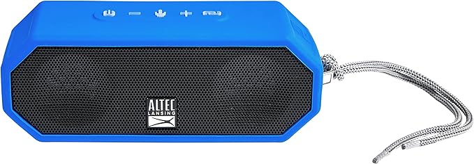Altec Lansing LifeJacket H2O 4 - Waterproof Bluetooth Speaker, Durable & Portable Speaker with Voice Assistant, 10 Hour Battery Life & 100 Foot Range, Royal Blue