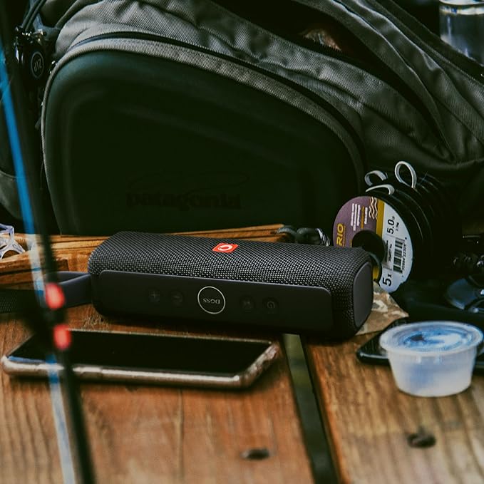 DOSS E-Go II Bluetooth Speaker with 12W Superior Sound, Loud Bass, IPX6 Waterproof, Built-in Mic, 12H Playtime, for Pool, Beach, Outdoor, and Travel