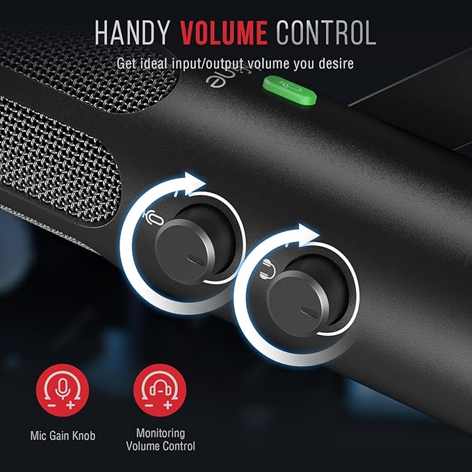 FIFINE XLR/USB Podcast Dynamic Microphone for Streaming, Studio XLR Microphone, PC Streamer Mic All Metal with Mute Button, Headphone Jack, for Vocal Voice Over Music Recording-AmpliTank Tank3