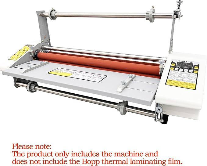 Updated Hot Cold Roll Laminator 17.32"/A2+ Digital Thermal Laminating Machine Single/Dual Sides Lamination for Printing Shops, Advertising Company