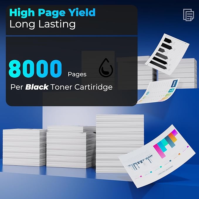 TN850 TN-850 Toner Cartridge Compatible for Brother HL-L6200DW HL-L5200dw TN850 TN-850 TN 850 TN820 Toner HL-L6200DW MFC-L5700DW MFC-L5850DW HL-L5200DW MFC-L5900DW MFC-L6800DW Printer 2 Pack Black