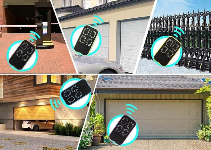 Universal Garage Door Remote Universal Gate Opener Remote Cloning Homelink Programmable Learning 4-Buttons Multi Frequency 280MHZ-868MHZ 2019 Upgraded New Version