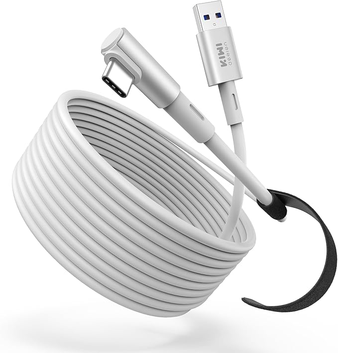 KIWI design 10FT Link Cable Compatible with Oculus/Meta Quest 3S Accessories, and Quest 3/2/Pro/Pico 4, USB3.0 Link Cable with 5Gbps Super Speed