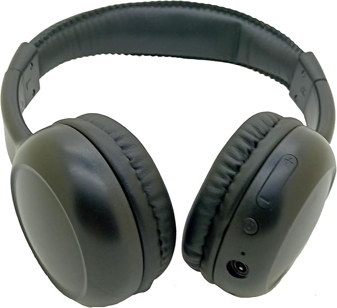 Kids Wireless Headphones, Over-Ear Design with Bluetooth 5.0, Adjustable Over-Ear Design, Available in Blue, Black, Pink (Black)