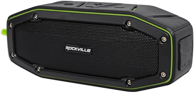 Rockville RPB27 20w Rugged Portable Waterproof Bluetooth Speaker w Bumping Bass!