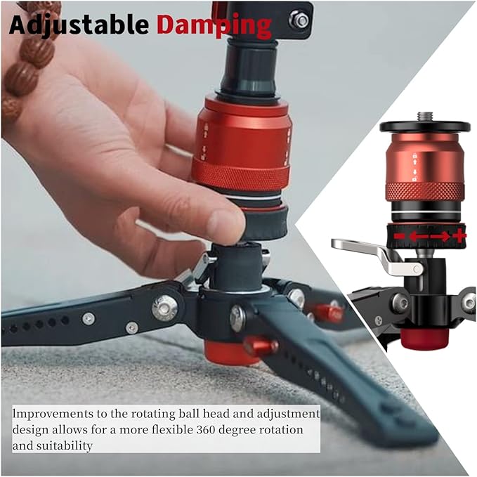 IFOOTAGE Cobra 3 Base-P,Portable Tabletop Mini Tripod Mount with Pedal Locking Control,Quick Release Platform,Max Load 17.6 lbs