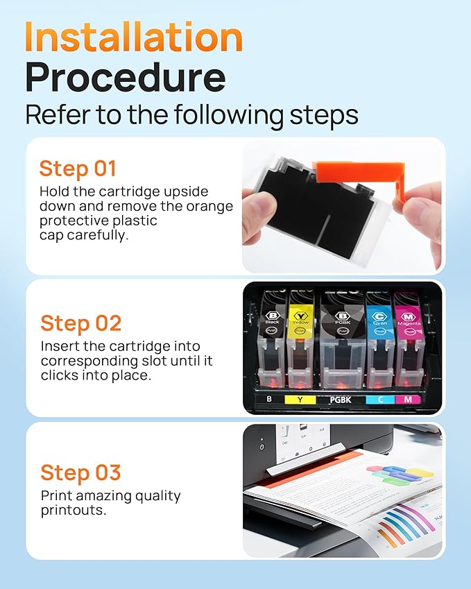 E-Z Ink Compatible Ink Cartridge Replacement for Canon PGI-225 CLI-226 PGI225 CLI226 to use with MG6220 MG6120 MG5320 MX882 MX892 (4 Large Black, 4 Cyan, 4 Magenta, 4 Yellow, 4 Small Black) 20Pack