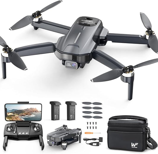 Drones with Camera for Adults 4k, WF31 GPS RC Drone FPV Foldable Quadcopter for Beginner with Brushless Motor, 5G Wi-Fi Transmission, Auto Return, Follow Me, Waypoints, 50 Min Flight Time