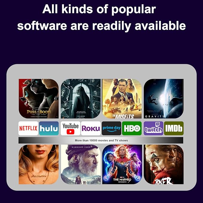 Streaming Media Player Converts Regular TV to Smart TV 4K Resolution Built-in Android 14.0 OS Quad-Core Processor WIFI6 Bluetooth Bluetooth Voice Remote 2GB+8GB Memory (M9-8K)