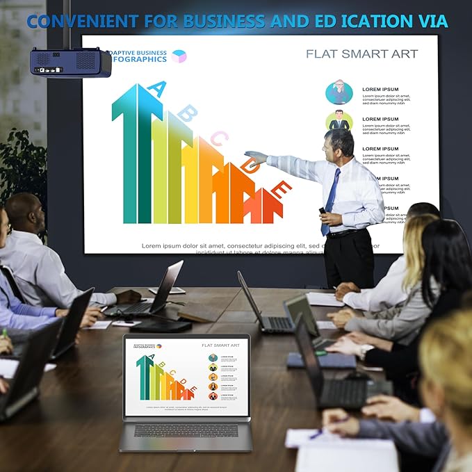 [ 2000 ANSI Auto Focus ] Outdoor Projector 4K with WiFi 6 and Bluetooth 5.2, XNoogo Native 1080P Outdoor Projector, Auto 6D Keystone,50% Zoom,ARC, Home Theater Movie Projector for TV Stick/Phone/PC