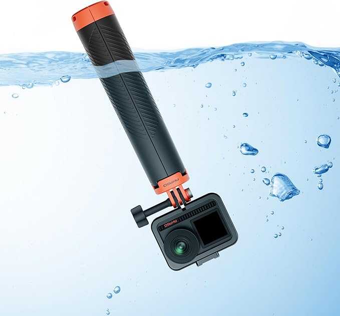 AKASO Floating Selfie Stick Tripod for Gopro Hero 13/12/11/10/ 9/Max/DJI Osmo Action EK7000/Brave 4/Brave 7 LE/Brave 7 Action Camera Handle Mount Accessories