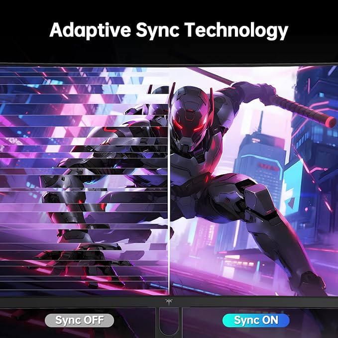 KTC 32 Inch Curved Gaming Monitor, 2K 180Hz Computer Monitor, Up to 185Hz, QHD 1500R PC Monitor 1ms with Adaptive Sync, DisplayPort/HDMI/USB, VESA Wall Mount, Tilt Adjustable, H32S5