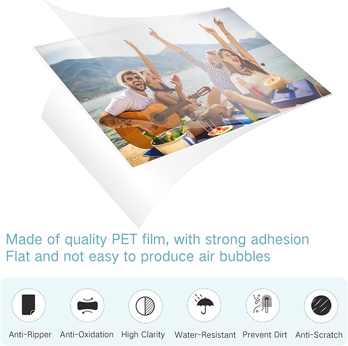 Jetec 1000 Pcs Laminating Sheets Bulk 8.6 x 12 Inch Clear Lamination Sheets 4 Mil Lamination Pouches Thermal Lamination Paper Hold Sheet Clear Letter Size Sheets Home Office Supplies
