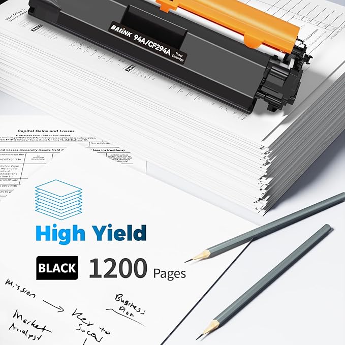 94A Toner Cartridge CF294A Replacement for HP 94A Toner Cartridge Black Compatible for HP Laserjet Pro MFP M118dw M148fdw M148dw M149fdw, Pro M118 M148 M149 (4 Black)