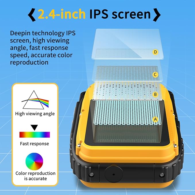 Underwater Camera with 64GB Card,48MP HD Bare-Body 11FT Waterproof Camera for Snorkeling Compact Floatable Digital Camera 2 Batteries and Tripod Come Together (Yellow)